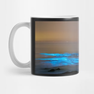 Bioluminescent plankton, Port Eynon Bay, Gower Mug